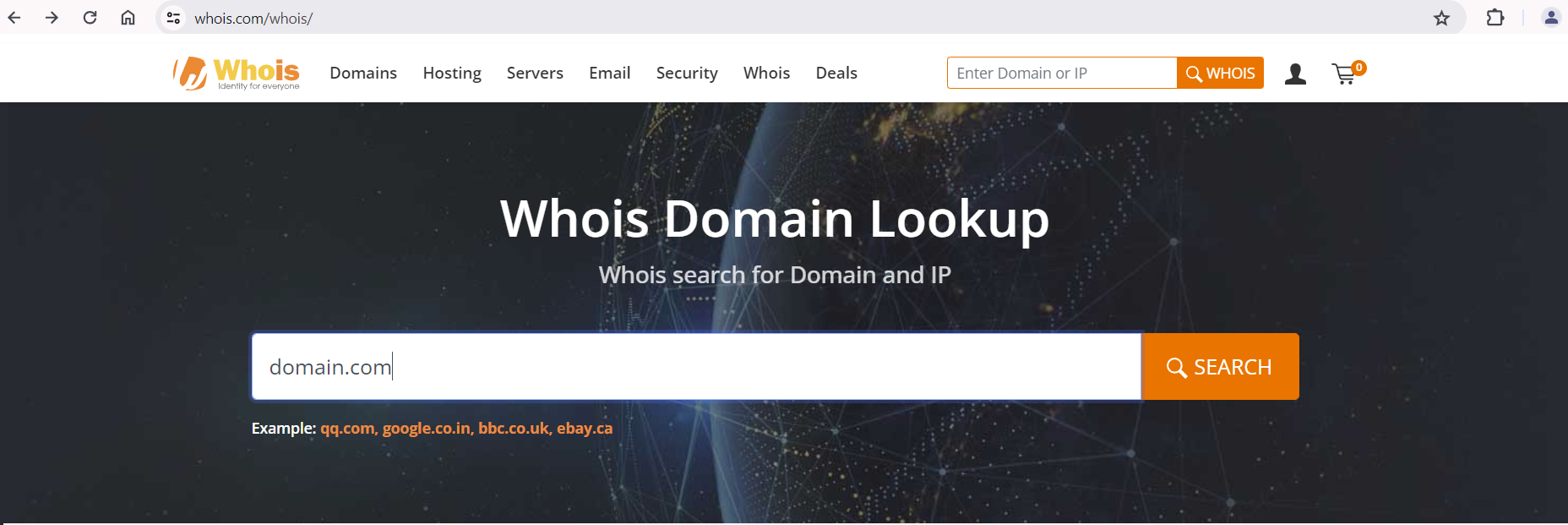 Whois domain search